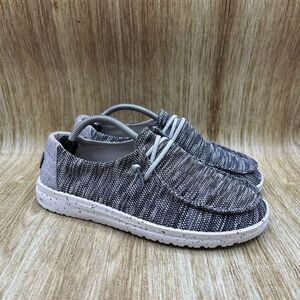 Hey Dude Shoes Wendy Sox Women’s Size 7 Dark Gray Shoes‎ Slip On Loafer